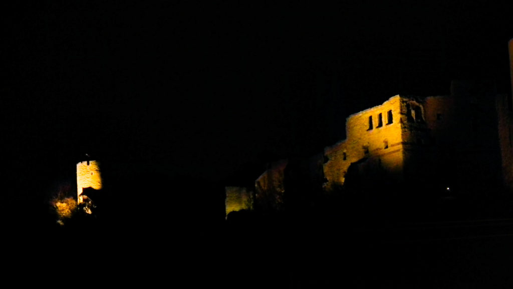 Kazimierz Dolny nocą, zamek
