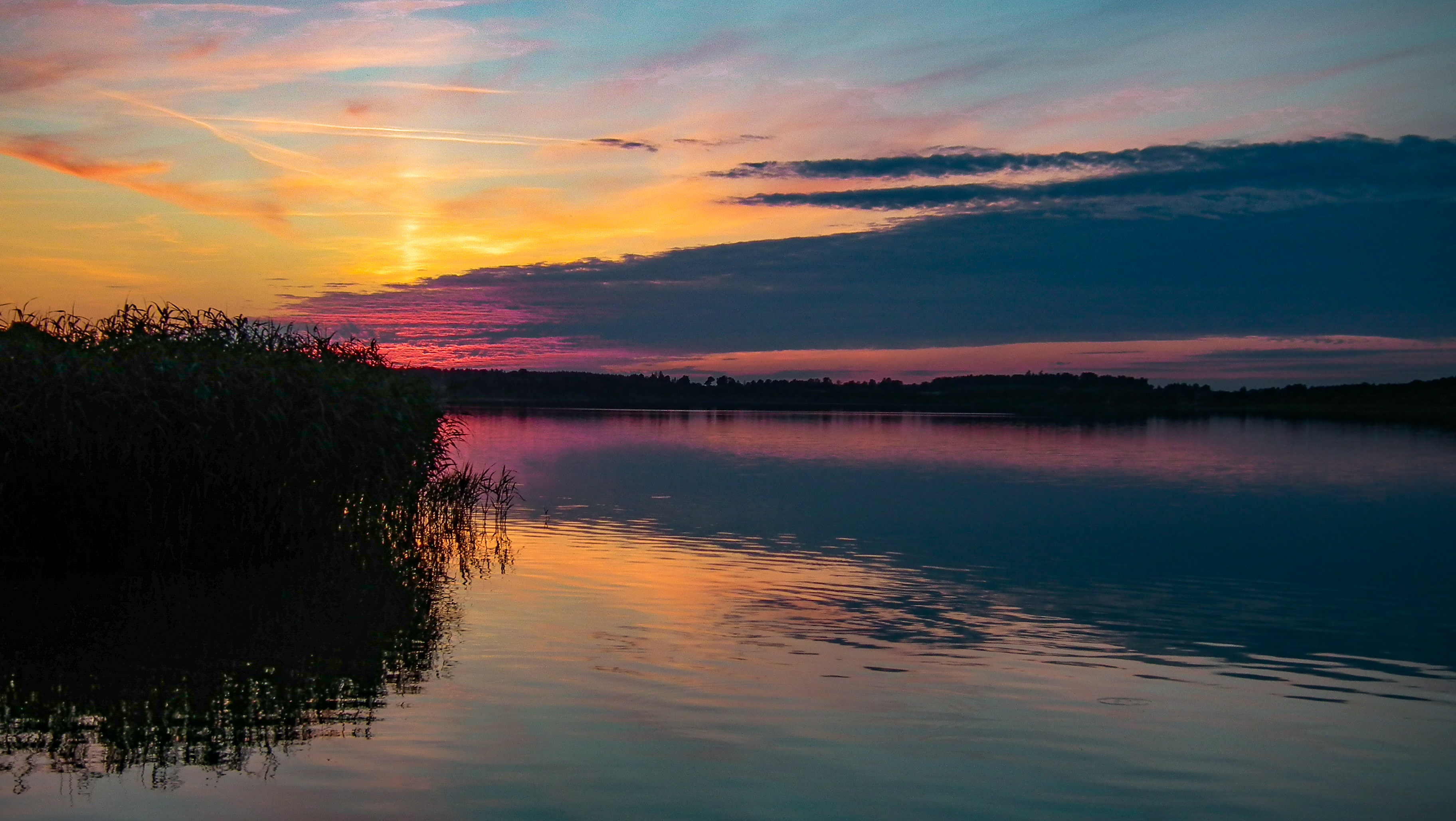 zachód słońca Jezioro Ewingi